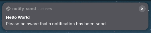 Notification with body